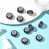 Handmade Glass European Beads X-GPDL25Y-07-5