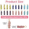 20Pcs 5 Styles Natural & Synthetic Gemstone Pendants PALLOY-YW00084-2