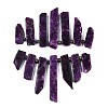 Natural Lepidolite/Purple Mica Stone Beads Strands X-G-N215-007-4