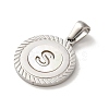 304 Stainless Steel Pendants STAS-I204-S-P-2