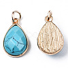 Synthetic Turquoise Pendants G-S359-364B-3
