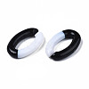 Two Tone Opaque Acrylic Linking Rings OACR-S038-035-5