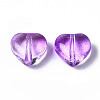 Transparent Spray Painted Glass Beads LS-GGLA-S054-012A-01-3