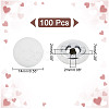 100Pcs Cloth Shank Buttons BUTT-NB0001-72B-2