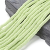 Flat Round Handmade Polymer Clay Beads CLAY-R067-6.0mm-24-1