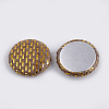 Handmade Straw Woven Cabochons WOVE-S119-03B-01-2