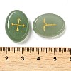 13Pcs Natural Green Aventurine Rune Stone G-C095-02D-3