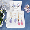 DIY Fabric Dangle Earring Making Kits DIY-AR0001-61-4