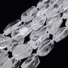 Natural Gemstone Quartz Crystal Beads Strands X-G-L159-09-1