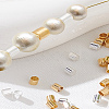 4 Bags 2 Colors Brass Crimp Beads KK-LP0001-78-3