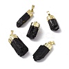 Natural Black Tourmaline Pendants G-G977-02G-1