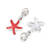 Alloy Enamel European Dangle Charms AL-CBAC2D3-02P-01-2