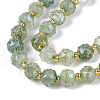 Ombre Effect Dyed Transparent Crackle Glass Beads Strands GLAA-Q111-8MM-02-4