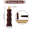 Wood Bamboo Joint Shaped Perfume Bottle Big Pendants WOOD-WH0001-09-2