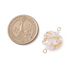 Glass Beaded Round Sphere Links PALLOY-MZ00874-03-2