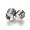 Tarnish Resistant 304 Stainless Steel Magnetic Clasps with Glue-in Ends STAS-E440-92C-2