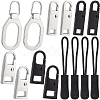 BENECREAT 50Pcs Alloy Zipper Slider FIND-BC0002-22-1