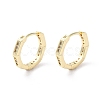 Brass Micro Pave Cubic Zirconia Hoop Earrings EJEW-P259-09G-1