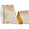10 Yards Single Face Velvet Wired Ribbon SRIB-WH20020-023D-1