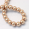 Baking Paint Pearlized Glass Pearl Round Bead Strands X-HY-Q003-6mm-11-4