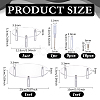 3Pcs 3 Sizes Round Acrylic Display Riser Holder ODIS-WH0030-247-2