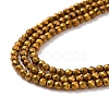 Electroplate Glass Beads Strands GLAA-H021-01A-FP04-5