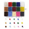 375G 15 Colors Glass Seed Beads SEED-JP0004-01-3mm-1