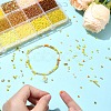 DIY Round Glass Beads Bracelets Making Kits SEED-YW0002-63A-5