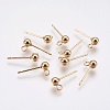 Ion Plating(IP) 304 Stainless Steel Ball Stud Earring Post STAS-H410-10G-1