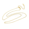 Brass Cable Chain Necklaces X-NJEW-K123-05G-2