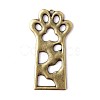 Open Back Bezel Pendants PALLOY-TAC0010-08AB-1