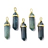 Natural Indian Agate Pointed Pendants G-G025-01G-18-1