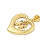 Brass Micro Pave Cubic Zirconia Pendants KK-N254-120B-G-2