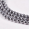 Electroplate Non-magnetic Synthetic Hematite Beads Strands G-J169A-2mm-02-3