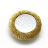 Velvet Cloth Fabric Covered Cabochons WOVE-S084-12F-3