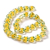 Glass Heart Beads GLAA-D005-01E-4
