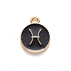Alloy Enamel Pendants X-ENAM-S124-01A-08H-2