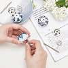 6Pcs 3 Styles Printing Porcelain Drawer Knobs FIND-GA0001-29B-3