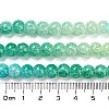Spray Painted Crackle Glass Beads Strands DGLA-C002-8mm-10-5