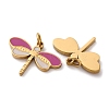 304 Stainless Steel Enamel Charms STAS-U061-24G-C-2