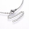 304 Stainless Steel Pendant Necklaces NJEW-H491-17-4