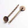 Antique Bronze Iron Hair Bobby Pin Findings X-IFIN-Q101-5-NF-2