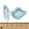 Transparent Frosted Acrylic Beads OACR-H039-06-3