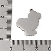 Non-Tarnish 201 Stainless Steel Pendants STAS-C095-27P-3