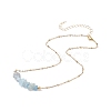 Natural Mixed Stone Chips Beaded Necklaces NJEW-JN03969-6