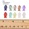 50Pcs 5 Colors Transparent Spray Painted Glass Beads GLAA-FP0001-41-2