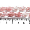 Cherry Quartz Glss Beads Strands G-P520-C04-01-5