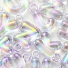 UV Plating Rainbow Iridescent Acrylic Pendants OACR-K003-007D-3