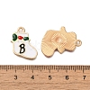 Christmas Theme Alloy Enamel Pendants FIND-M039-01H-3