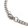 Non-Tarnish 304 Stainless Steel Cross with Tree of Life Pendant Necklaces NJEW-M197-02P-3